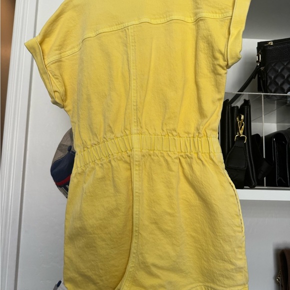 Cat & Jack Sunny Yellow Denim Romper - Picture 4 of 4